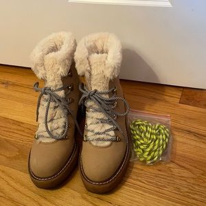 J. Crew Nordic Boots with wedge crepe soul.